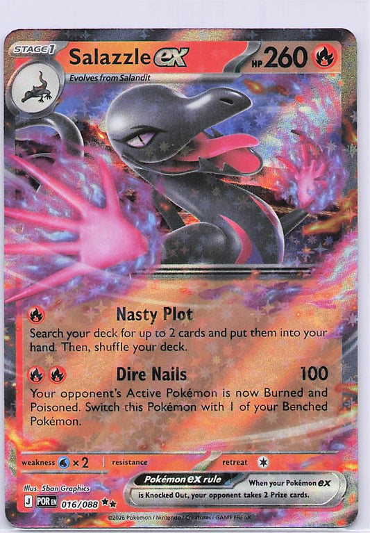 Salazzle ex Holo Double Rare ME03: Perfect Order 016/088 NM