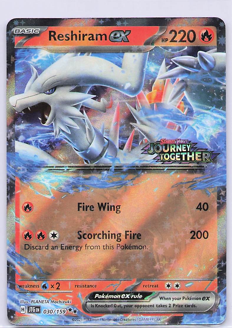 Reshiram ex (Journey Together Stamped) Holo Double Rare Miscellaneous Cards & Products 030/159 NM
