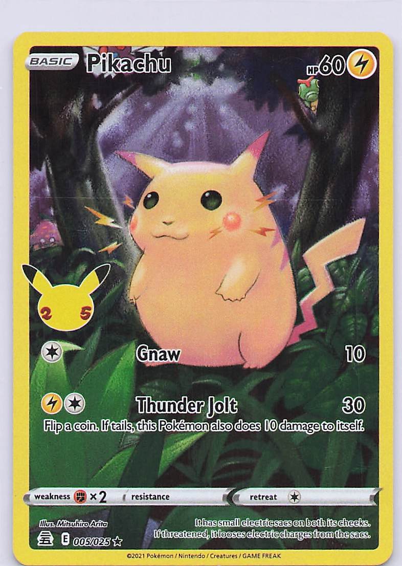Pikachu Holo Holo Rare Celebrations 005/025 NM