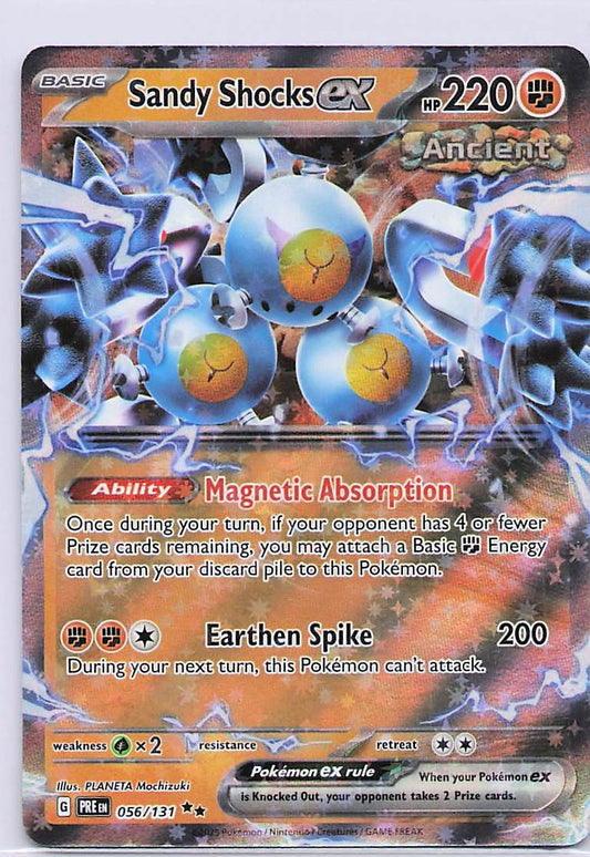 Sandy Shocks ex Holo Double Rare SV04: Paradox Rift 108/182 NM
