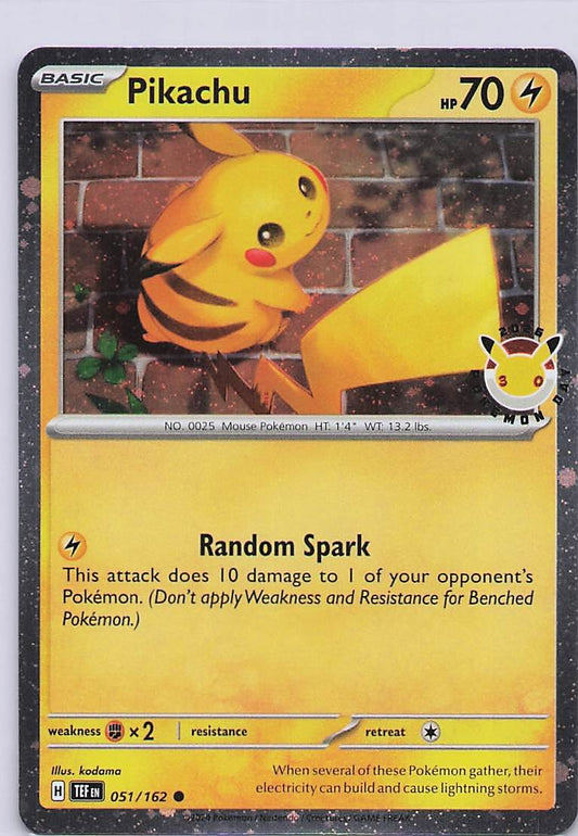 Pikachu - (Cosmo Holo) Holo Promo Miscellaneous Cards & Products 051/162 NM