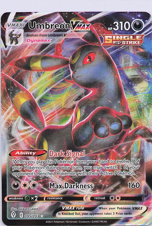 Umbreon VMAX Holo Ultra Rare SWSH07: Evolving Skies 095/203 NM
