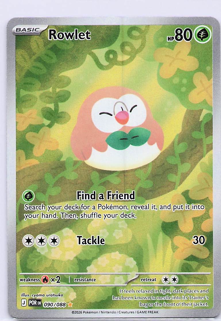 Rowlet - 2/15 Holo Promo McDonald's Promos 2022 002/015 NM
