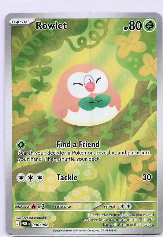 Rowlet - 2/15 Holo Promo McDonald's Promos 2022 002/015 NM