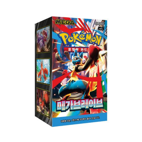 (Korean) Pokémon TCG: Mega Brave Booster Box - MiNi Collects
