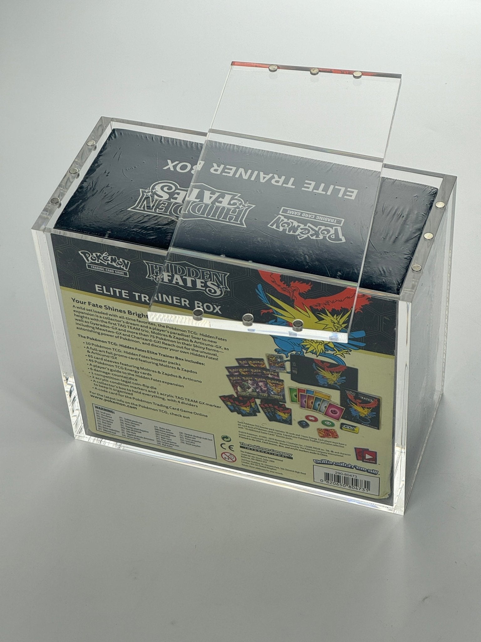 Premium Pokémon Elite Trainer Box Protective Display Acrylic Case Version 2 - MiNi Collects