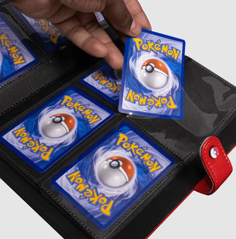 Ultra Pro Premium Red 4-Pocket Snap Binder for Pokémon - MiNi Collects