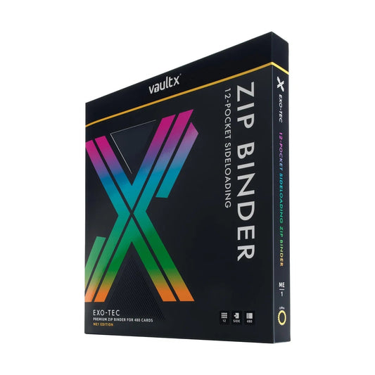 Vault X Premium Exo-Tec Zip Binder - 12 Pocket (ME1 Unlimited) - MiNi Collects